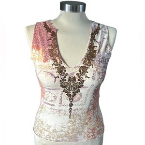 Vintage Charlotte Russe Printed Tank Top